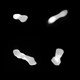 Asteroid Kleopatra as viewed from multiple angles.